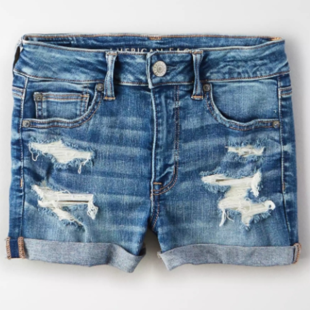 American Eagle Denim Ripped Shorts